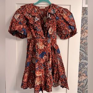Ulla Johnson! Incredible puff sleeve, tie waist dress!